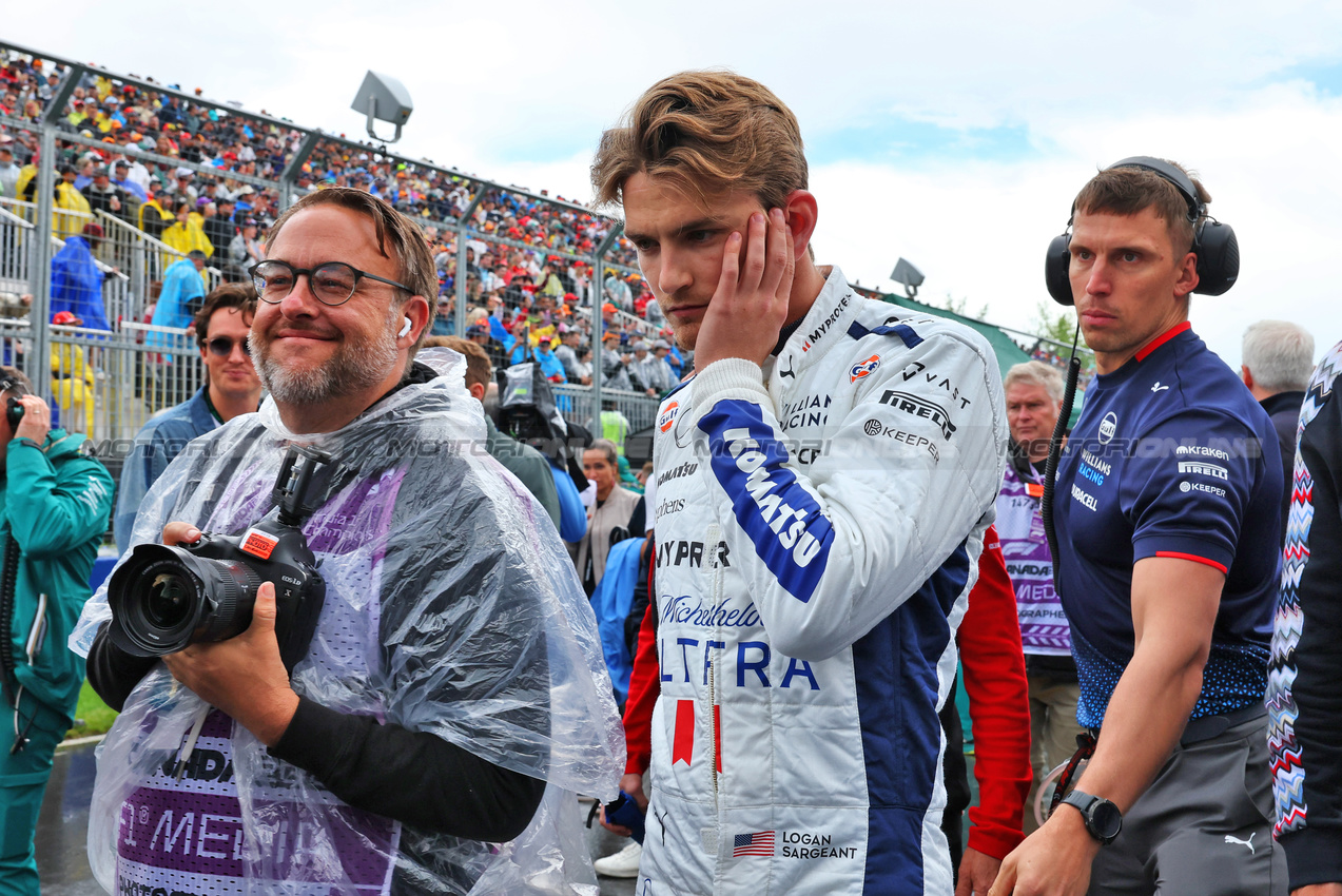 GP CANADA, Logan Sargeant (USA) Williams Racing on the grid.

09.06.2024. Formula 1 World Championship, Rd 9, Canadian Grand Prix, Montreal, Canada, Gara Day.

- www.xpbimages.com, EMail: requests@xpbimages.com © Copyright: Batchelor / XPB Images