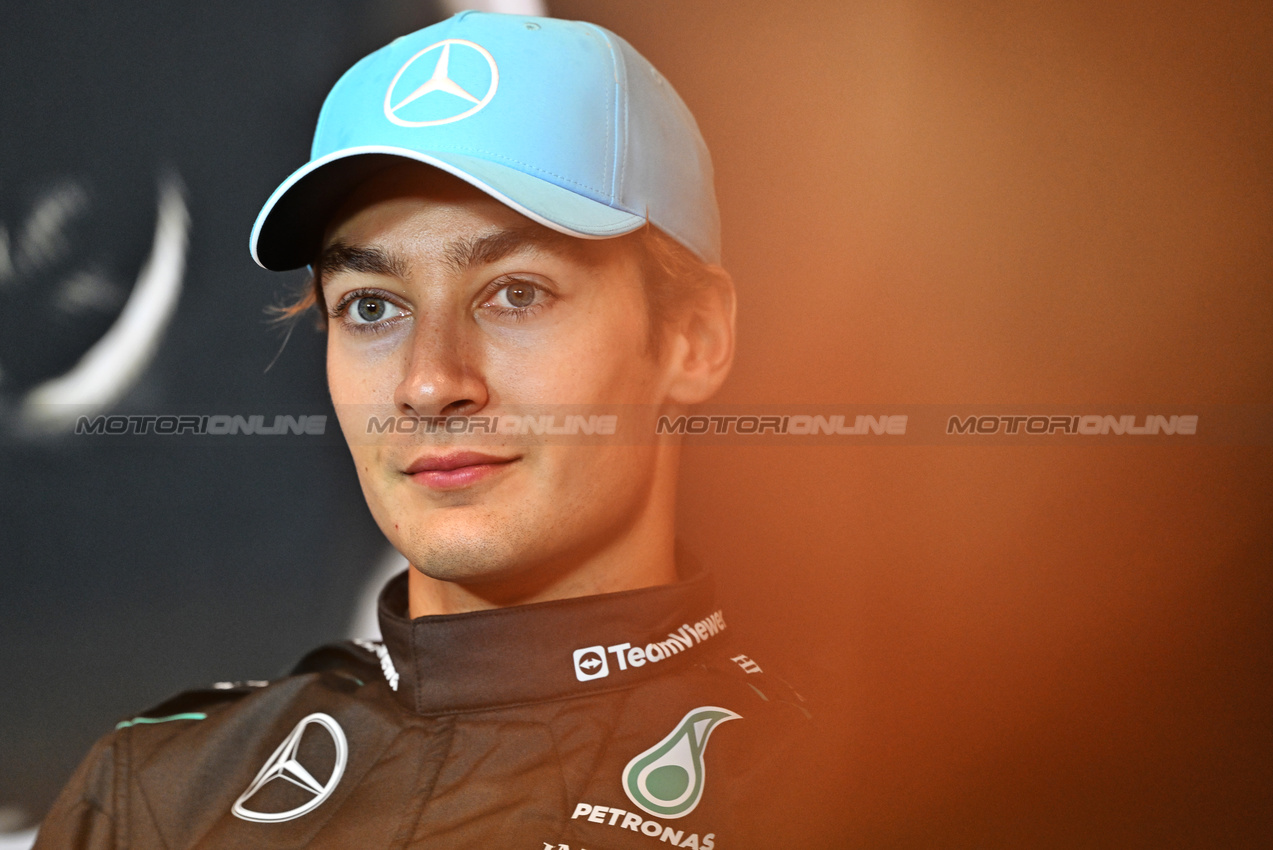 GP CANADA, George Russell (GBR) Mercedes AMG F1 in the post race FIA Press Conference.

09.06.2024. Formula 1 World Championship, Rd 9, Canadian Grand Prix, Montreal, Canada, Gara Day.

- www.xpbimages.com, EMail: requests@xpbimages.com © Copyright: Price / XPB Images