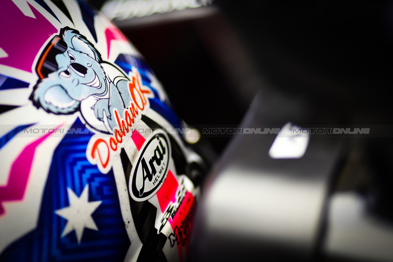 GP CANADA, The helmet of Jack Doohan (AUS) Alpine F1 Team A524 Reserve Driver.

06.06.2024. Formula 1 World Championship, Rd 9, Canadian Grand Prix, Montreal, Canada, Preparation Day.

- www.xpbimages.com, EMail: requests@xpbimages.com © Copyright: Charniaux / XPB Images