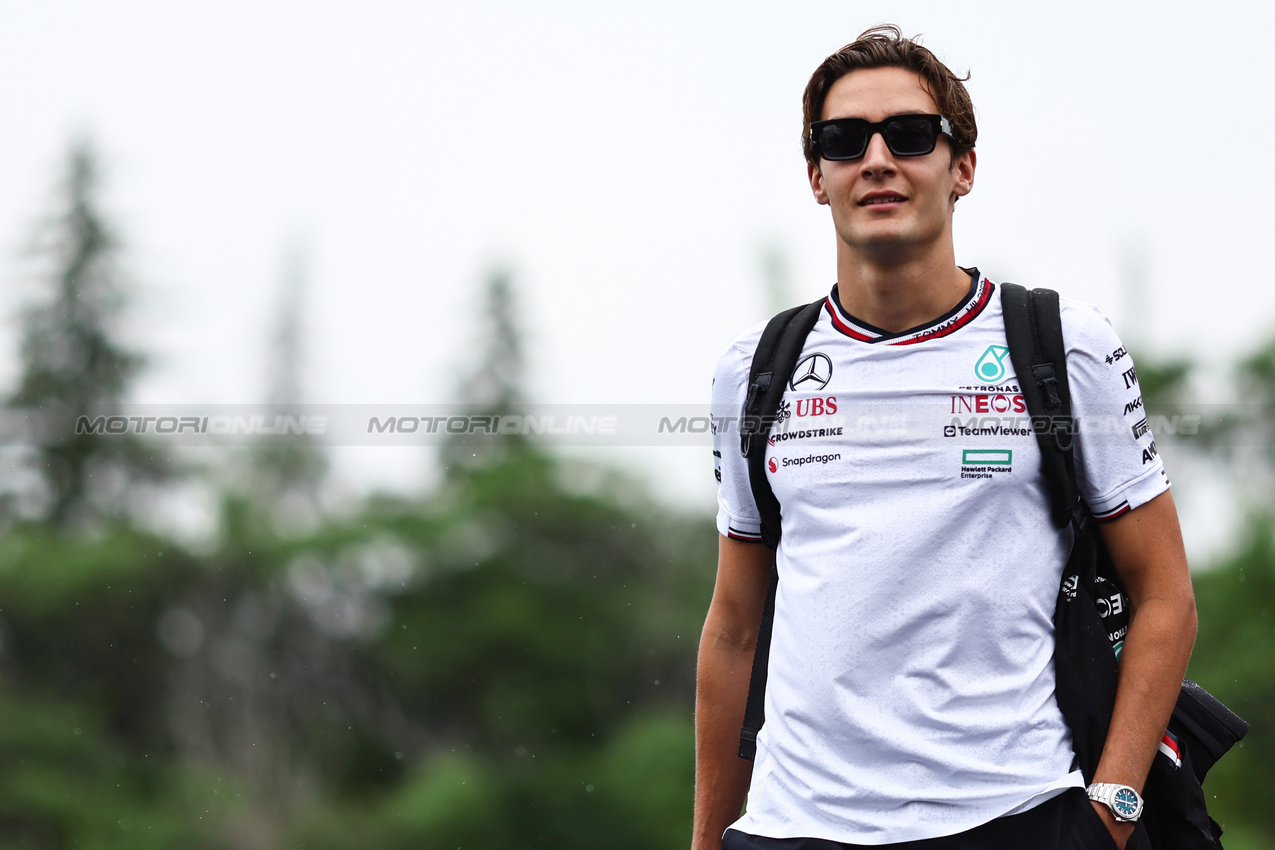 GP CANADA, George Russell (GBR), Mercedes AMG F1 
06.06.2024. Formula 1 World Championship, Rd 9, Canadian Grand Prix, Montreal, Canada, Preparation Day.
- www.xpbimages.com, EMail: requests@xpbimages.com © Copyright: Charniaux / XPB Images