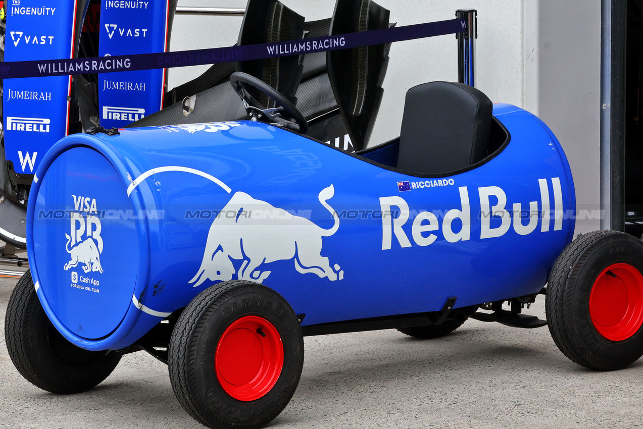 GP CANADA, RB Red Bull can go-kart.

06.06.2024. Formula 1 World Championship, Rd 9, Canadian Grand Prix, Montreal, Canada, Preparation Day.

- www.xpbimages.com, EMail: requests@xpbimages.com © Copyright: Batchelor / XPB Images