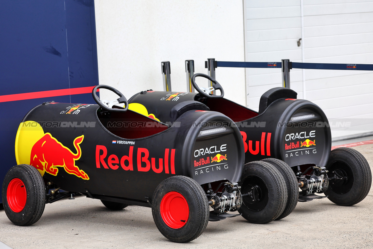 GP CANADA, Red Bull Racing Red Bull cans go-kart.

06.06.2024. Formula 1 World Championship, Rd 9, Canadian Grand Prix, Montreal, Canada, Preparation Day.

- www.xpbimages.com, EMail: requests@xpbimages.com © Copyright: Batchelor / XPB Images