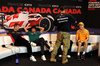GP CANADA, (L to R): Lewis Hamilton (GBR) Mercedes AMG F1; Nico Hulkenberg (GER) Haas F1 Team; Lance Stroll (CDN) Aston Martin F1 Team; Pierre Gasly (FRA) Alpine F1 Team; e Esteban Ocon (FRA) Alpine F1 Team, in the FIA Press Conference.

06.06.2024. Formula 1 World Championship, Rd 9, Canadian Grand Prix, Montreal, Canada, Preparation Day.

- www.xpbimages.com, EMail: requests@xpbimages.com © Copyright: Bearne / XPB Images