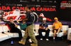 GP CANADA, (L to R): Nico Hulkenberg (GER) Haas F1 Team; Lance Stroll (CDN) Aston Martin F1 Team;  Lewis Hamilton (GBR) Mercedes AMG F1; Pierre Gasly (FRA) Alpine F1 Team; e Esteban Ocon (FRA) Alpine F1 Team, in the FIA Press Conference.

06.06.2024. Formula 1 World Championship, Rd 9, Canadian Grand Prix, Montreal, Canada, Preparation Day.

- www.xpbimages.com, EMail: requests@xpbimages.com © Copyright: Bearne / XPB Images