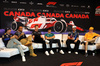 GP CANADA, (L to R): Sergio Perez (MEX) Red Bull Racing; Lewis Hamilton (GBR) Mercedes AMG F1; Nico Hulkenberg (GER) Haas F1 Team; Lance Stroll (CDN) Aston Martin F1 Team; Pierre Gasly (FRA) Alpine F1 Team; e Esteban Ocon (FRA) Alpine F1 Team, in the FIA Press Conference.

06.06.2024. Formula 1 World Championship, Rd 9, Canadian Grand Prix, Montreal, Canada, Preparation Day.

- www.xpbimages.com, EMail: requests@xpbimages.com © Copyright: Bearne / XPB Images