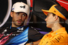 GP CANADA, (L to R): Pierre Gasly (FRA) Alpine F1 Team e Oscar Piastri (AUS) McLaren in the FIA Press Conference.

06.06.2024. Formula 1 World Championship, Rd 9, Canadian Grand Prix, Montreal, Canada, Preparation Day.

- www.xpbimages.com, EMail: requests@xpbimages.com © Copyright: Bearne / XPB Images