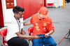GP CANADA, Charles Leclerc (MON) Ferrari with Lawrence Barretto (GBR) Formula 1 Senior Writer Editor.

06.06.2024. Formula 1 World Championship, Rd 9, Canadian Grand Prix, Montreal, Canada, Preparation Day.

- www.xpbimages.com, EMail: requests@xpbimages.com © Copyright: Bearne / XPB Images