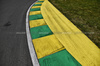 GP CANADA, Circuit Atmosfera - kerb painted yellow e green in tribute to Ayrton Senna.

06.06.2024. Formula 1 World Championship, Rd 9, Canadian Grand Prix, Montreal, Canada, Preparation Day.

- www.xpbimages.com, EMail: requests@xpbimages.com © Copyright: Price / XPB Images