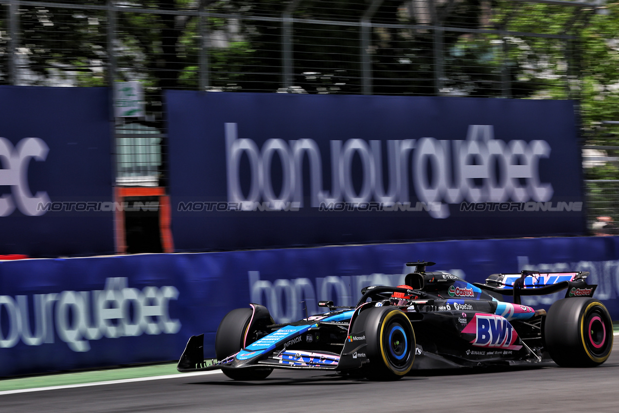 GP CANADA, Esteban Ocon (FRA) Alpine F1 Team A524.

08.06.2024. Formula 1 World Championship, Rd 9, Canadian Grand Prix, Montreal, Canada, Qualifiche Day.

- www.xpbimages.com, EMail: requests@xpbimages.com © Copyright: Batchelor / XPB Images