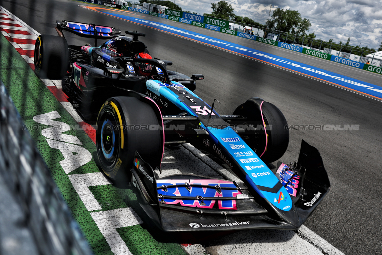 GP CANADA, Esteban Ocon (FRA) Alpine F1 Team A524.

08.06.2024. Formula 1 World Championship, Rd 9, Canadian Grand Prix, Montreal, Canada, Qualifiche Day.

- www.xpbimages.com, EMail: requests@xpbimages.com © Copyright: Charniaux / XPB Images