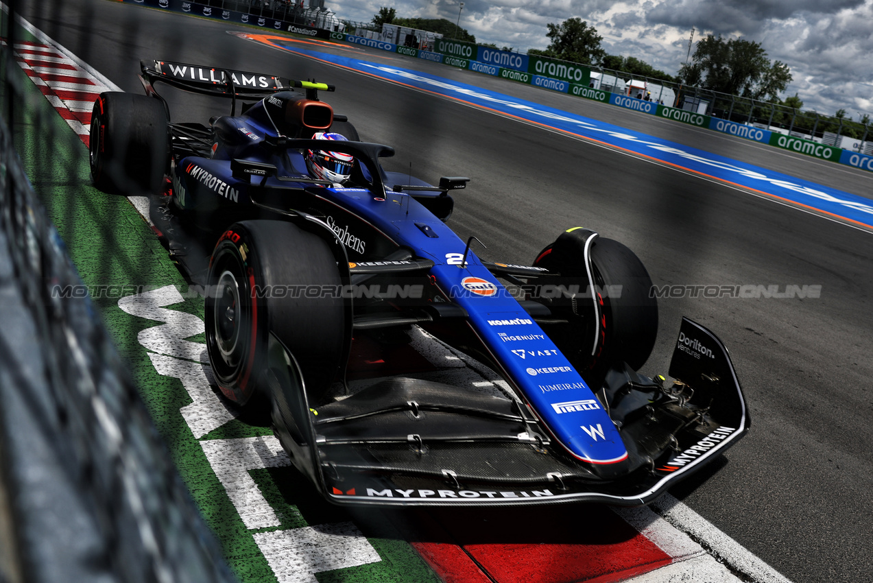 GP CANADA, Logan Sargeant (USA) Williams Racing FW46.

08.06.2024. Formula 1 World Championship, Rd 9, Canadian Grand Prix, Montreal, Canada, Qualifiche Day.

- www.xpbimages.com, EMail: requests@xpbimages.com © Copyright: Charniaux / XPB Images