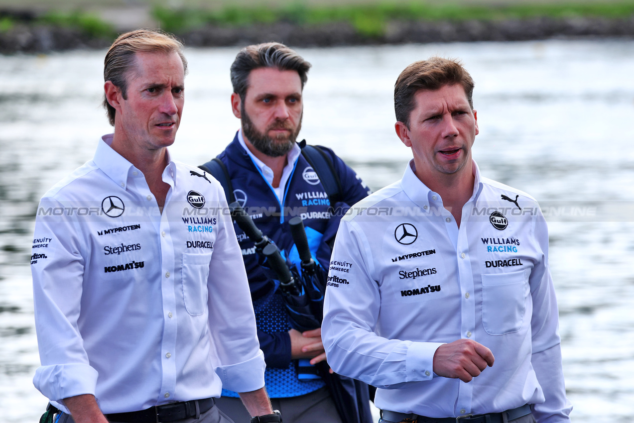 GP CANADA, (L to R): James Matthews (GBR) Eden Rock Group CEO - Williams Racing Board Member with James Vowles (GBR) Williams Racing Team Principal.

08.06.2024. Formula 1 World Championship, Rd 9, Canadian Grand Prix, Montreal, Canada, Qualifiche Day.

 - www.xpbimages.com, EMail: requests@xpbimages.com © Copyright: Coates / XPB Images