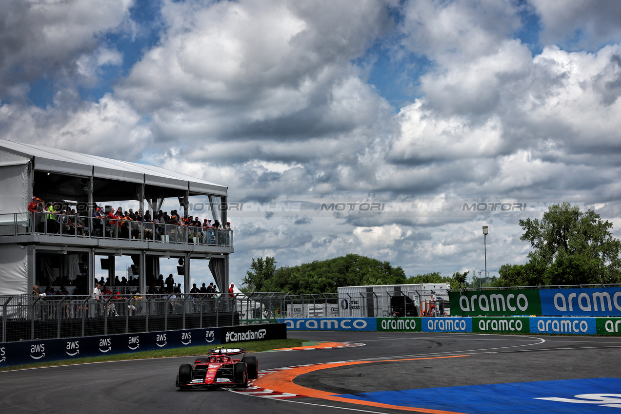 GP CANADA, Carlos Sainz Jr (ESP) Ferrari SF-24.

08.06.2024. Formula 1 World Championship, Rd 9, Canadian Grand Prix, Montreal, Canada, Qualifiche Day.

 - www.xpbimages.com, EMail: requests@xpbimages.com © Copyright: Coates / XPB Images