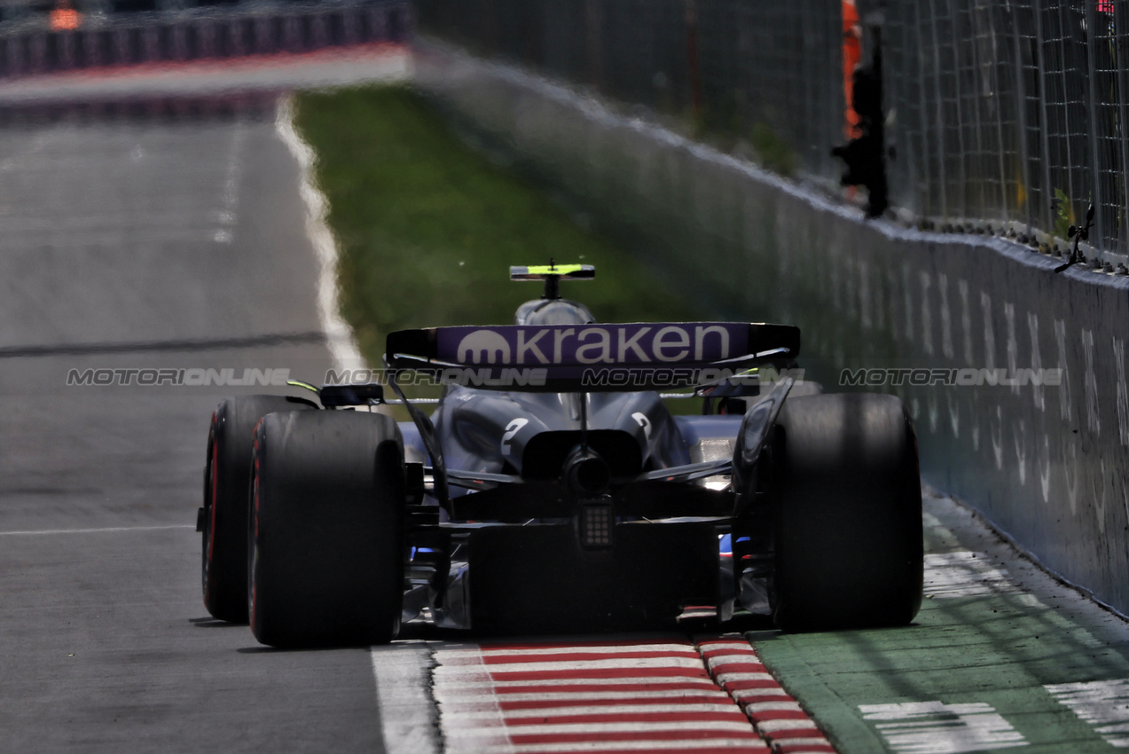 GP CANADA, Logan Sargeant (USA) Williams Racing FW46.

08.06.2024. Formula 1 World Championship, Rd 9, Canadian Grand Prix, Montreal, Canada, Qualifiche Day.

 - www.xpbimages.com, EMail: requests@xpbimages.com © Copyright: Coates / XPB Images