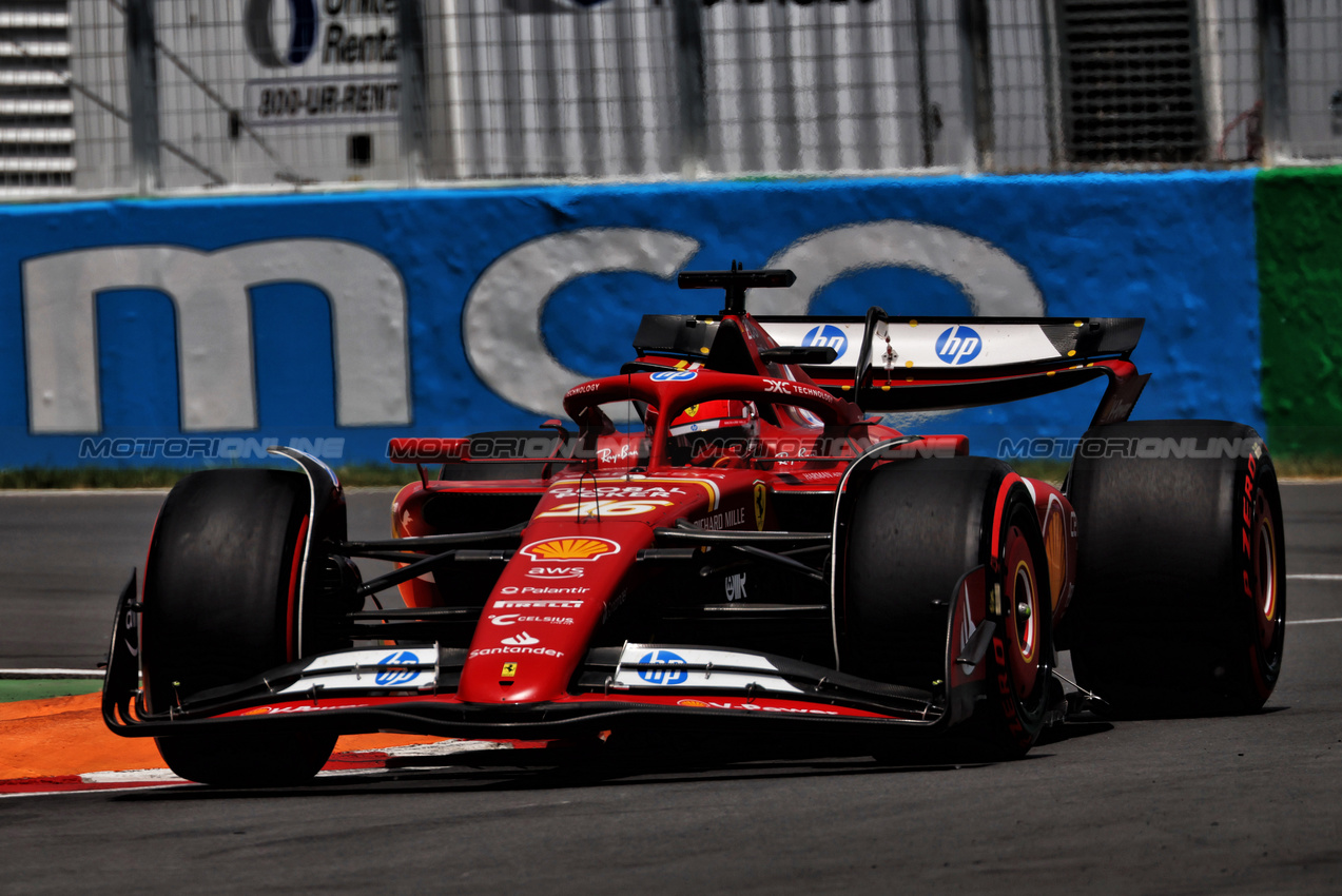 GP CANADA, Charles Leclerc (MON) Ferrari SF-24.

08.06.2024. Formula 1 World Championship, Rd 9, Canadian Grand Prix, Montreal, Canada, Qualifiche Day.

 - www.xpbimages.com, EMail: requests@xpbimages.com © Copyright: Coates / XPB Images