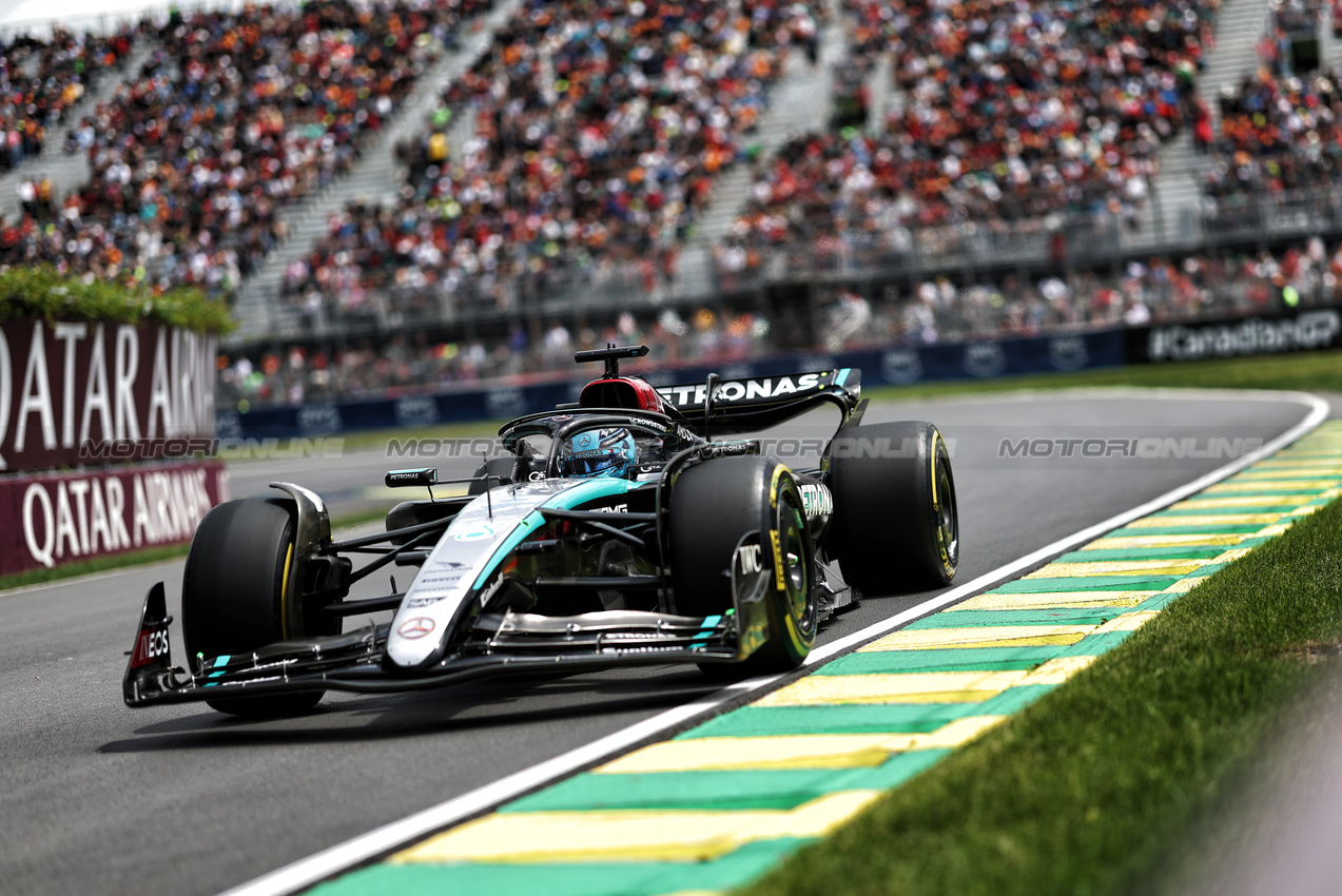 GP CANADA, George Russell (GBR) Mercedes AMG F1 W15.

08.06.2024. Formula 1 World Championship, Rd 9, Canadian Grand Prix, Montreal, Canada, Qualifiche Day.

- www.xpbimages.com, EMail: requests@xpbimages.com © Copyright: Bearne / XPB Images