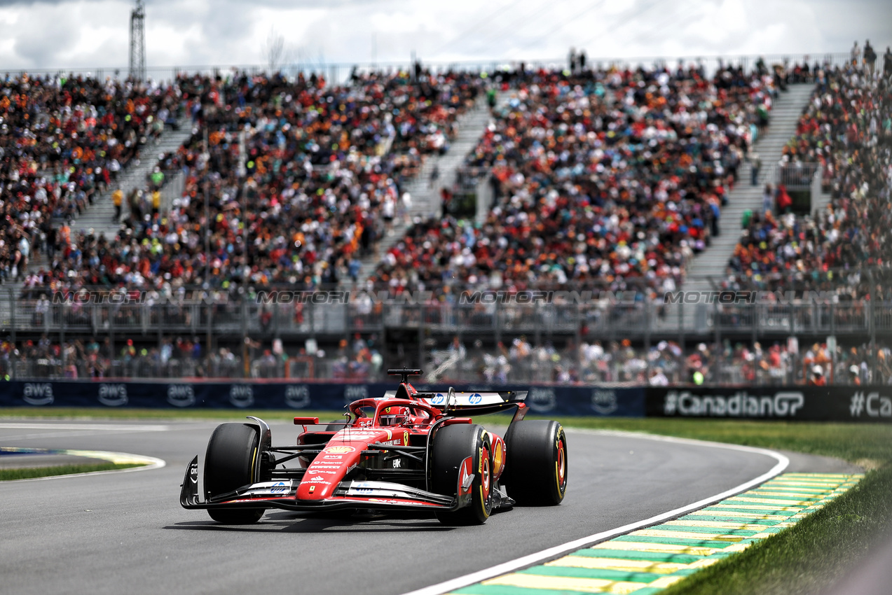 GP CANADA, Charles Leclerc (MON) Ferrari SF-24.

08.06.2024. Formula 1 World Championship, Rd 9, Canadian Grand Prix, Montreal, Canada, Qualifiche Day.

- www.xpbimages.com, EMail: requests@xpbimages.com © Copyright: Bearne / XPB Images