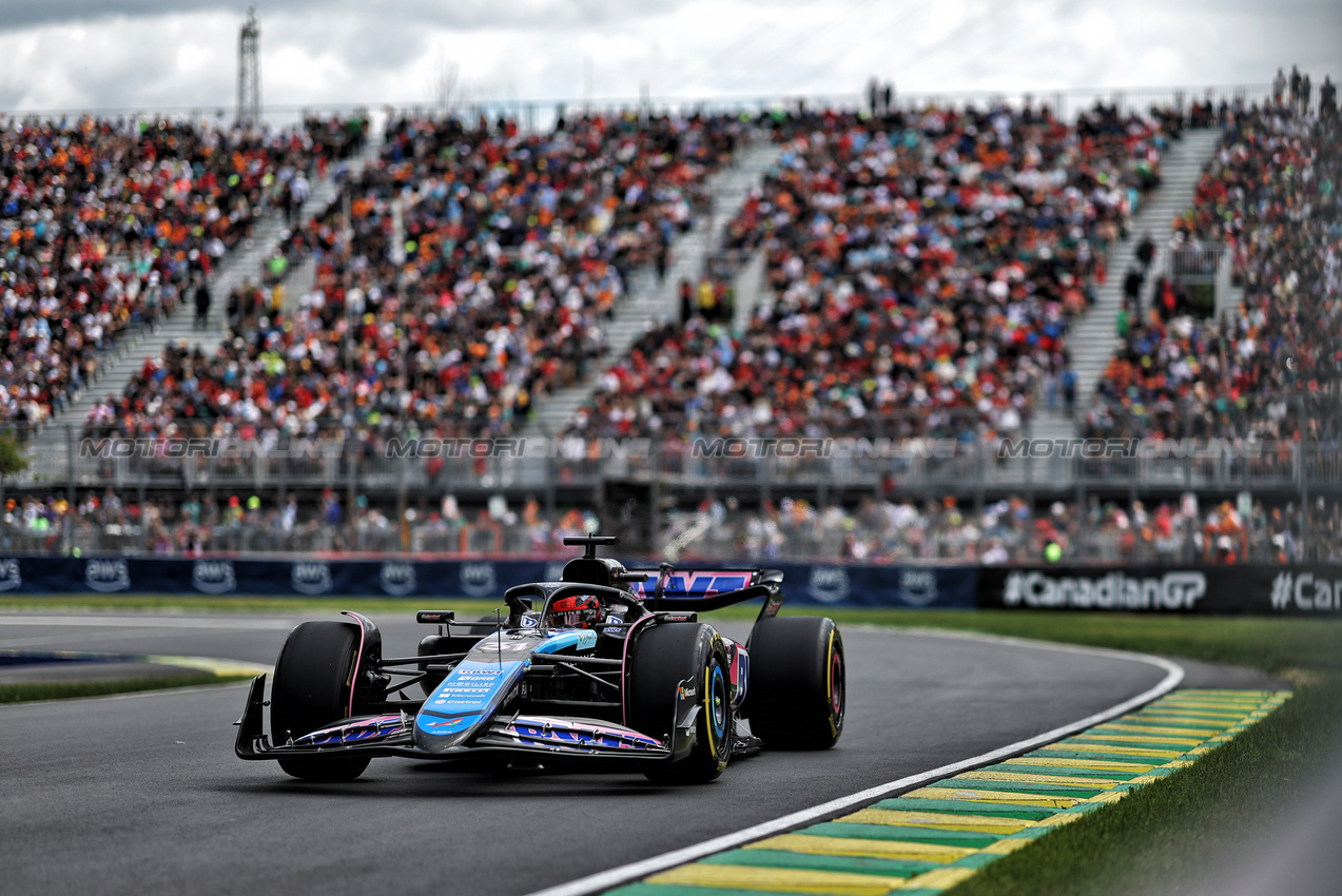 GP CANADA, Esteban Ocon (FRA) Alpine F1 Team A524.

08.06.2024. Formula 1 World Championship, Rd 9, Canadian Grand Prix, Montreal, Canada, Qualifiche Day.

- www.xpbimages.com, EMail: requests@xpbimages.com © Copyright: Bearne / XPB Images