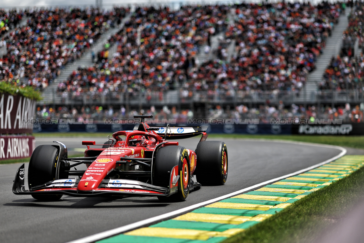 GP CANADA, Charles Leclerc (MON) Ferrari SF-24.

08.06.2024. Formula 1 World Championship, Rd 9, Canadian Grand Prix, Montreal, Canada, Qualifiche Day.

- www.xpbimages.com, EMail: requests@xpbimages.com © Copyright: Bearne / XPB Images