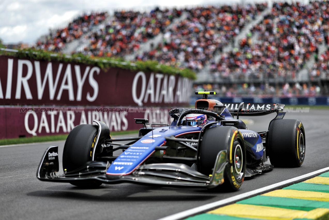 GP CANADA, Logan Sargeant (USA) Williams Racing FW46.

08.06.2024. Formula 1 World Championship, Rd 9, Canadian Grand Prix, Montreal, Canada, Qualifiche Day.

- www.xpbimages.com, EMail: requests@xpbimages.com © Copyright: Bearne / XPB Images