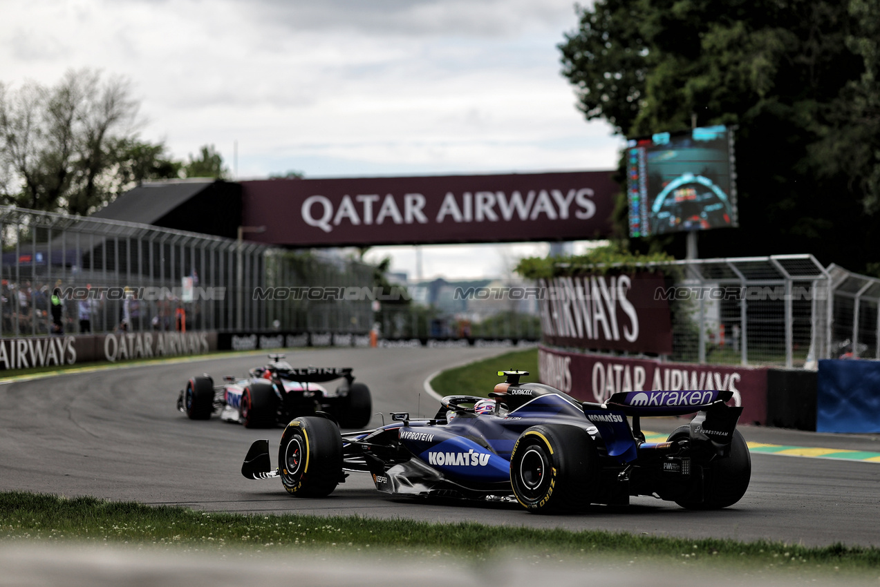 GP CANADA, Logan Sargeant (USA) Williams Racing FW46.

08.06.2024. Formula 1 World Championship, Rd 9, Canadian Grand Prix, Montreal, Canada, Qualifiche Day.

- www.xpbimages.com, EMail: requests@xpbimages.com © Copyright: Bearne / XPB Images