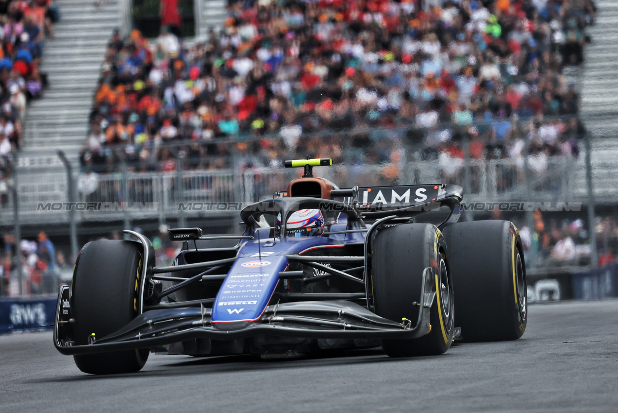 GP CANADA, Logan Sargeant (USA) Williams Racing FW46.

08.06.2024. Formula 1 World Championship, Rd 9, Canadian Grand Prix, Montreal, Canada, Qualifiche Day.

- www.xpbimages.com, EMail: requests@xpbimages.com © Copyright: Bearne / XPB Images