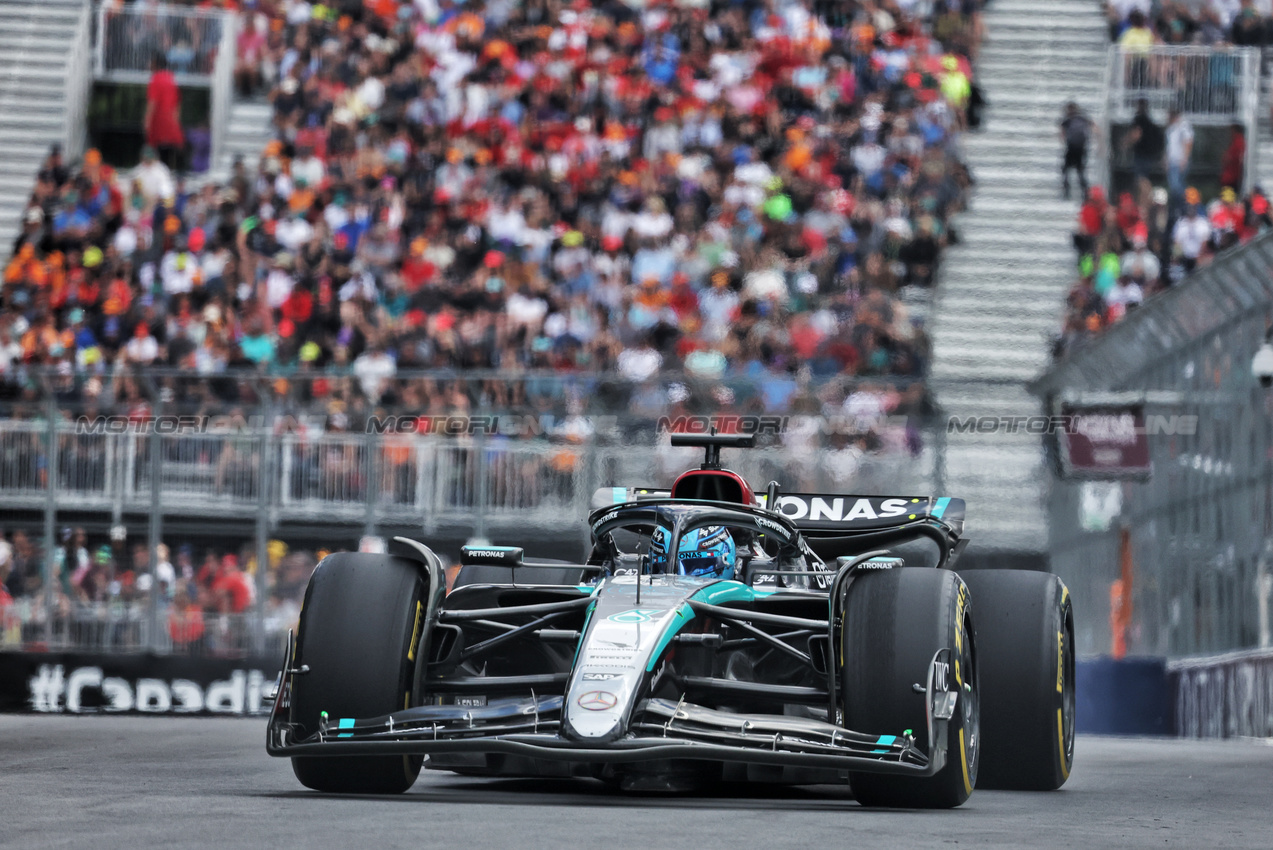 GP CANADA, George Russell (GBR) Mercedes AMG F1 W15.

08.06.2024. Formula 1 World Championship, Rd 9, Canadian Grand Prix, Montreal, Canada, Qualifiche Day.

- www.xpbimages.com, EMail: requests@xpbimages.com © Copyright: Bearne / XPB Images