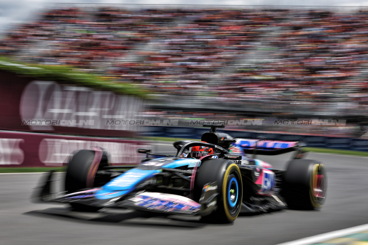 GP CANADA, Esteban Ocon (FRA) Alpine F1 Team A524.

08.06.2024. Formula 1 World Championship, Rd 9, Canadian Grand Prix, Montreal, Canada, Qualifiche Day.

- www.xpbimages.com, EMail: requests@xpbimages.com © Copyright: Bearne / XPB Images