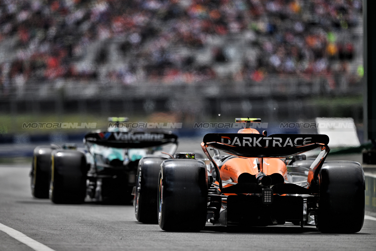 GP CANADA, Lando Norris (GBR) McLaren MCL38 leaves the pits.

08.06.2024. Formula 1 World Championship, Rd 9, Canadian Grand Prix, Montreal, Canada, Qualifiche Day.

- www.xpbimages.com, EMail: requests@xpbimages.com © Copyright: Price / XPB Images