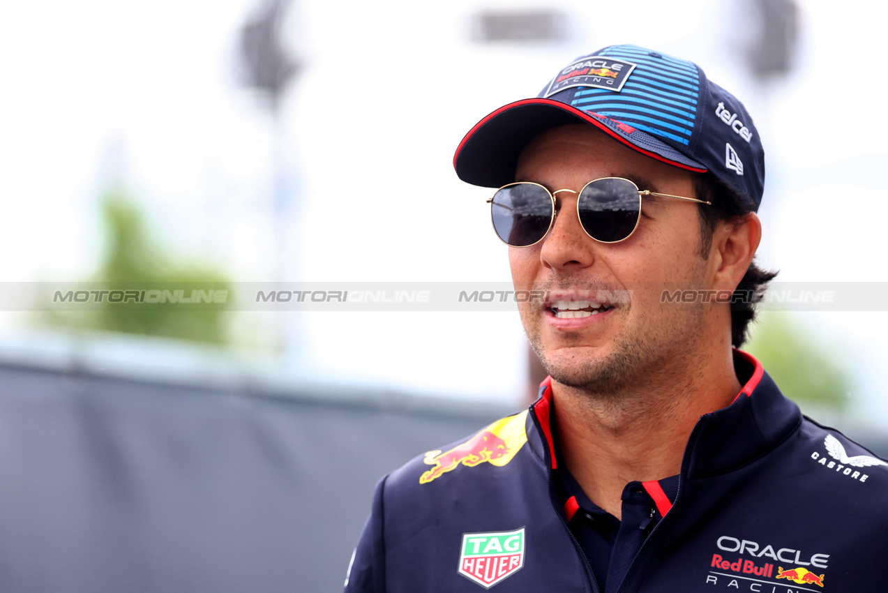 GP CANADA, Sergio Perez (MEX) Red Bull Racing.

08.06.2024. Formula 1 World Championship, Rd 9, Canadian Grand Prix, Montreal, Canada, Qualifiche Day.

- www.xpbimages.com, EMail: requests@xpbimages.com © Copyright: Batchelor / XPB Images