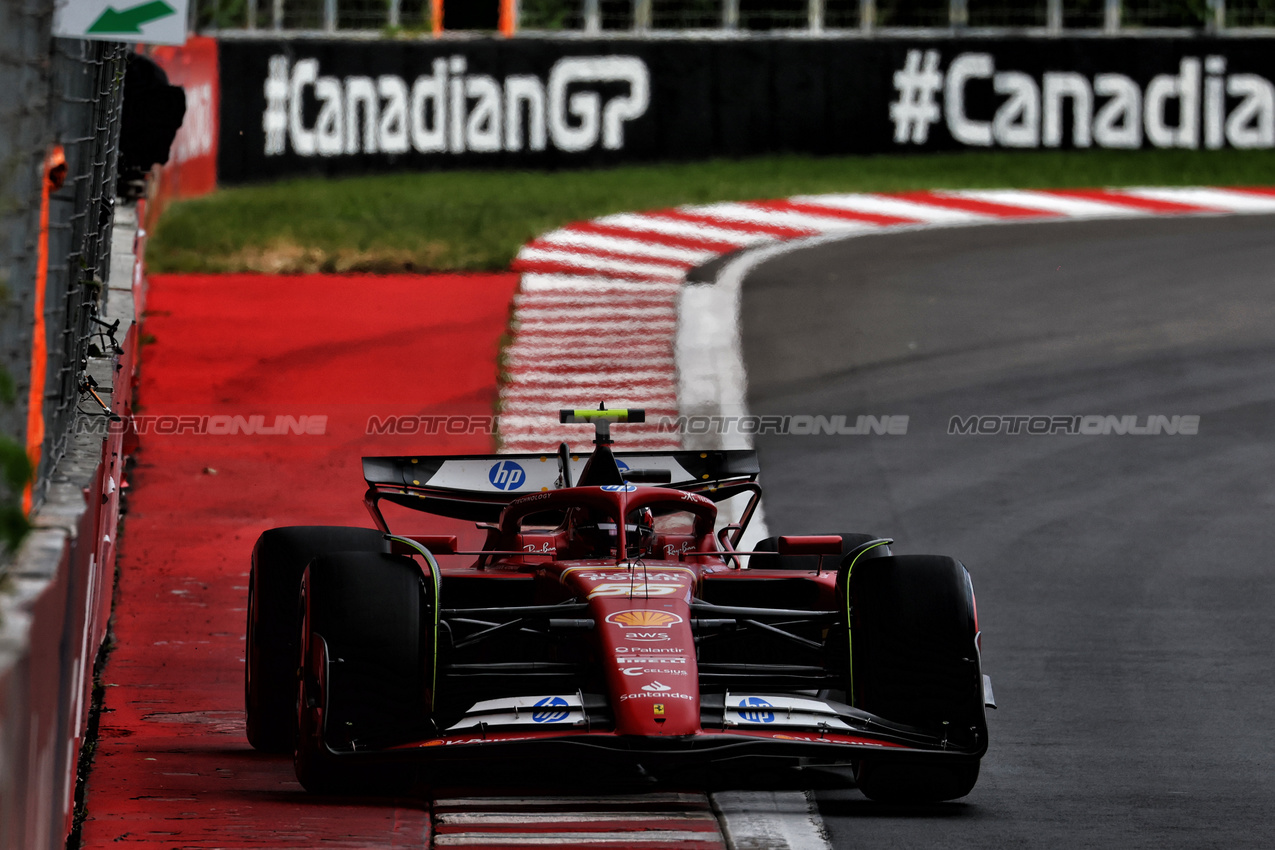 GP CANADA, Carlos Sainz Jr (ESP) Ferrari SF-24.

08.06.2024. Formula 1 World Championship, Rd 9, Canadian Grand Prix, Montreal, Canada, Qualifiche Day.

 - www.xpbimages.com, EMail: requests@xpbimages.com © Copyright: Coates / XPB Images