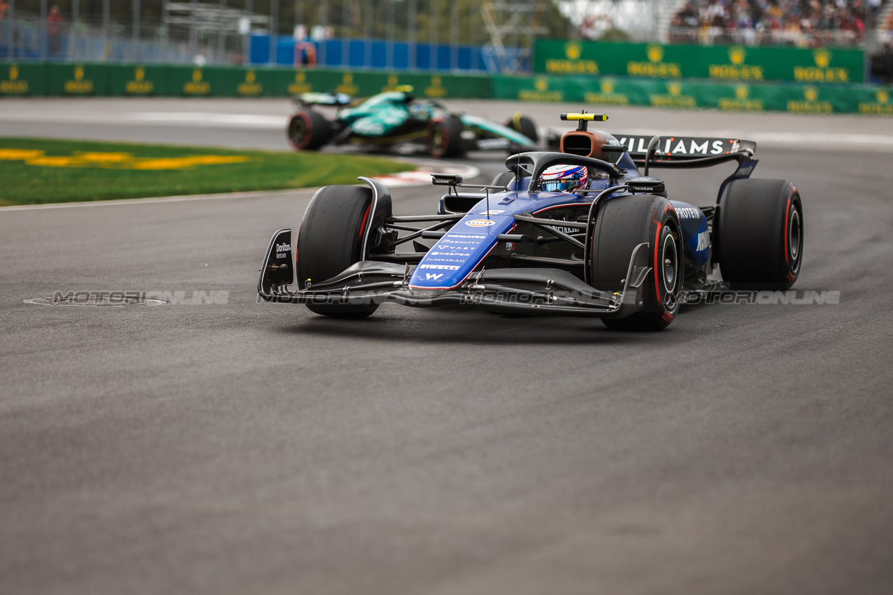 GP CANADA, Logan Sargeant (USA) Williams Racing FW46.

08.06.2024. Formula 1 World Championship, Rd 9, Canadian Grand Prix, Montreal, Canada, Qualifiche Day.

- www.xpbimages.com, EMail: requests@xpbimages.com © Copyright: Bearne / XPB Images