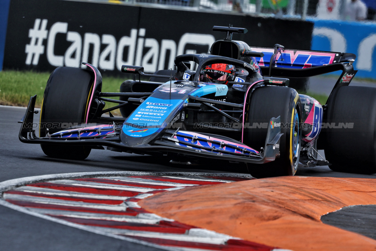 GP CANADA, Esteban Ocon (FRA) Alpine F1 Team A524.

08.06.2024. Formula 1 World Championship, Rd 9, Canadian Grand Prix, Montreal, Canada, Qualifiche Day.

- www.xpbimages.com, EMail: requests@xpbimages.com © Copyright: Charniaux / XPB Images