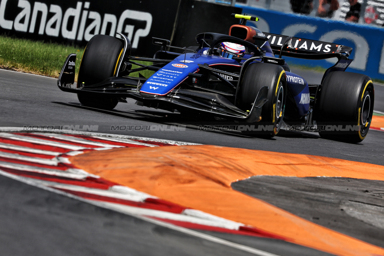 GP CANADA, Logan Sargeant (USA) Williams Racing FW46.

08.06.2024. Formula 1 World Championship, Rd 9, Canadian Grand Prix, Montreal, Canada, Qualifiche Day.

- www.xpbimages.com, EMail: requests@xpbimages.com © Copyright: Charniaux / XPB Images