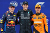 GP CANADA, Qualifiche top three in parc ferme (L to R): Max Verstappen (NLD) Red Bull Racing, second; George Russell (GBR) Mercedes AMG F1, pole position; Lando Norris (GBR) McLaren, third.

08.06.2024. Formula 1 World Championship, Rd 9, Canadian Grand Prix, Montreal, Canada, Qualifiche Day.

- www.xpbimages.com, EMail: requests@xpbimages.com © Copyright: Batchelor / XPB Images