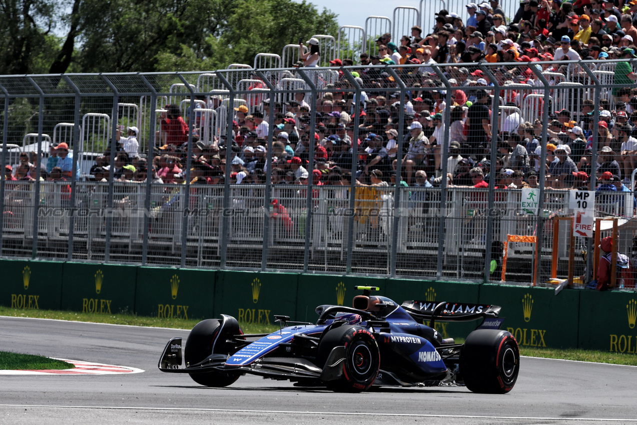 GP CANADA, Logan Sargeant (USA) Williams Racing FW46.

07.06.2024. Formula 1 World Championship, Rd 9, Canadian Grand Prix, Montreal, Canada, Practice Day.

- www.xpbimages.com, EMail: requests@xpbimages.com © Copyright: Bearne / XPB Images