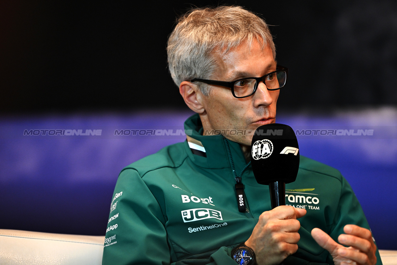 GP CANADA, Mike Krack (LUX) Aston Martin F1 Team, Team Principal in the FIA Press Conference.

07.06.2024. Formula 1 World Championship, Rd 9, Canadian Grand Prix, Montreal, Canada, Practice Day.

- www.xpbimages.com, EMail: requests@xpbimages.com © Copyright: Price / XPB Images