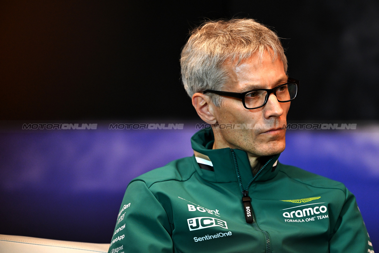 GP CANADA, Mike Krack (LUX) Aston Martin F1 Team, Team Principal in the FIA Press Conference.

07.06.2024. Formula 1 World Championship, Rd 9, Canadian Grand Prix, Montreal, Canada, Practice Day.

- www.xpbimages.com, EMail: requests@xpbimages.com © Copyright: Price / XPB Images