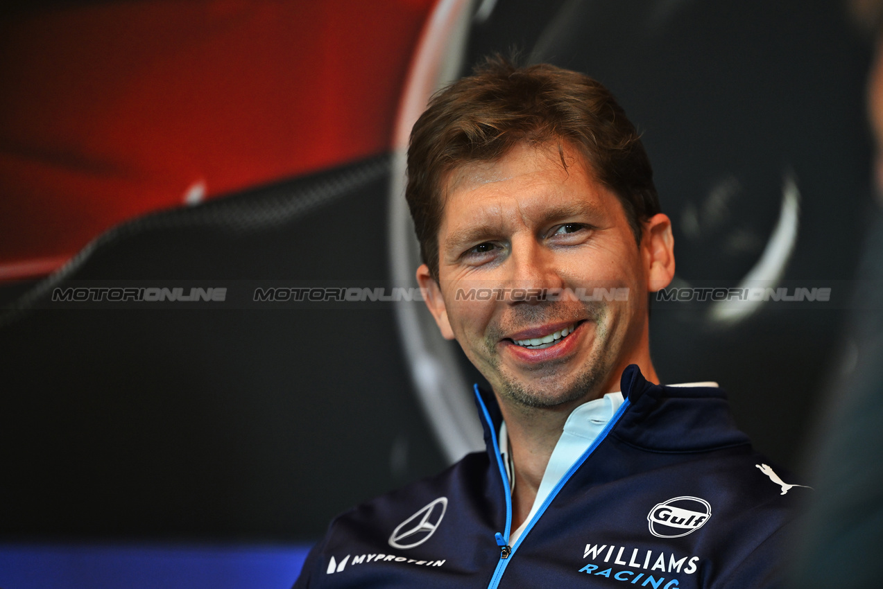 GP CANADA, James Vowles (GBR) Williams Racing Team Principal in the FIA Press Conference.

07.06.2024. Formula 1 World Championship, Rd 9, Canadian Grand Prix, Montreal, Canada, Practice Day.

- www.xpbimages.com, EMail: requests@xpbimages.com © Copyright: Price / XPB Images