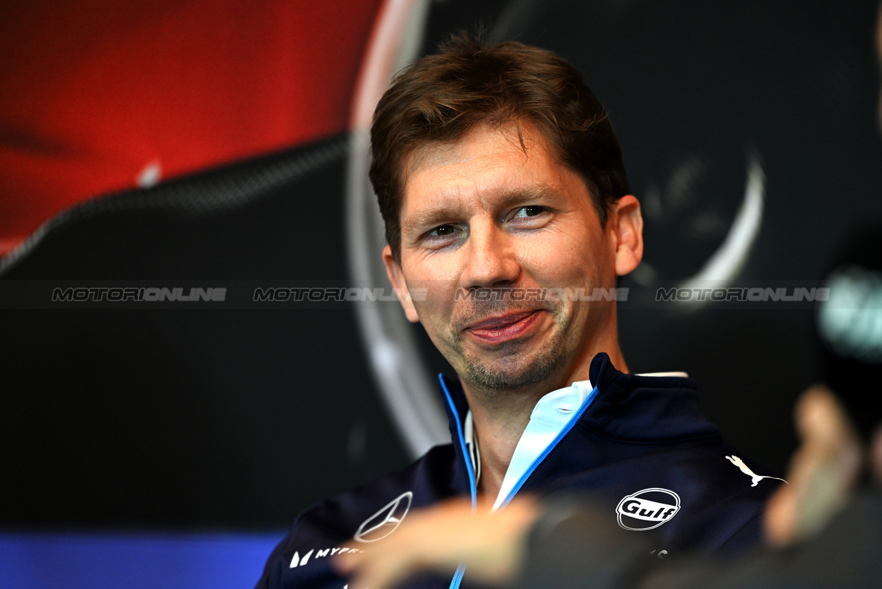 GP CANADA, James Vowles (GBR) Williams Racing Team Principal in the FIA Press Conference.

07.06.2024. Formula 1 World Championship, Rd 9, Canadian Grand Prix, Montreal, Canada, Practice Day.

- www.xpbimages.com, EMail: requests@xpbimages.com © Copyright: Price / XPB Images
