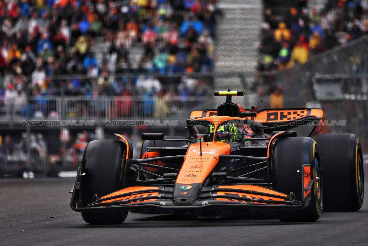 GP CANADA, Lando Norris (GBR) McLaren MCL38.

07.06.2024. Formula 1 World Championship, Rd 9, Canadian Grand Prix, Montreal, Canada, Practice Day.

- www.xpbimages.com, EMail: requests@xpbimages.com © Copyright: Charniaux / XPB Images