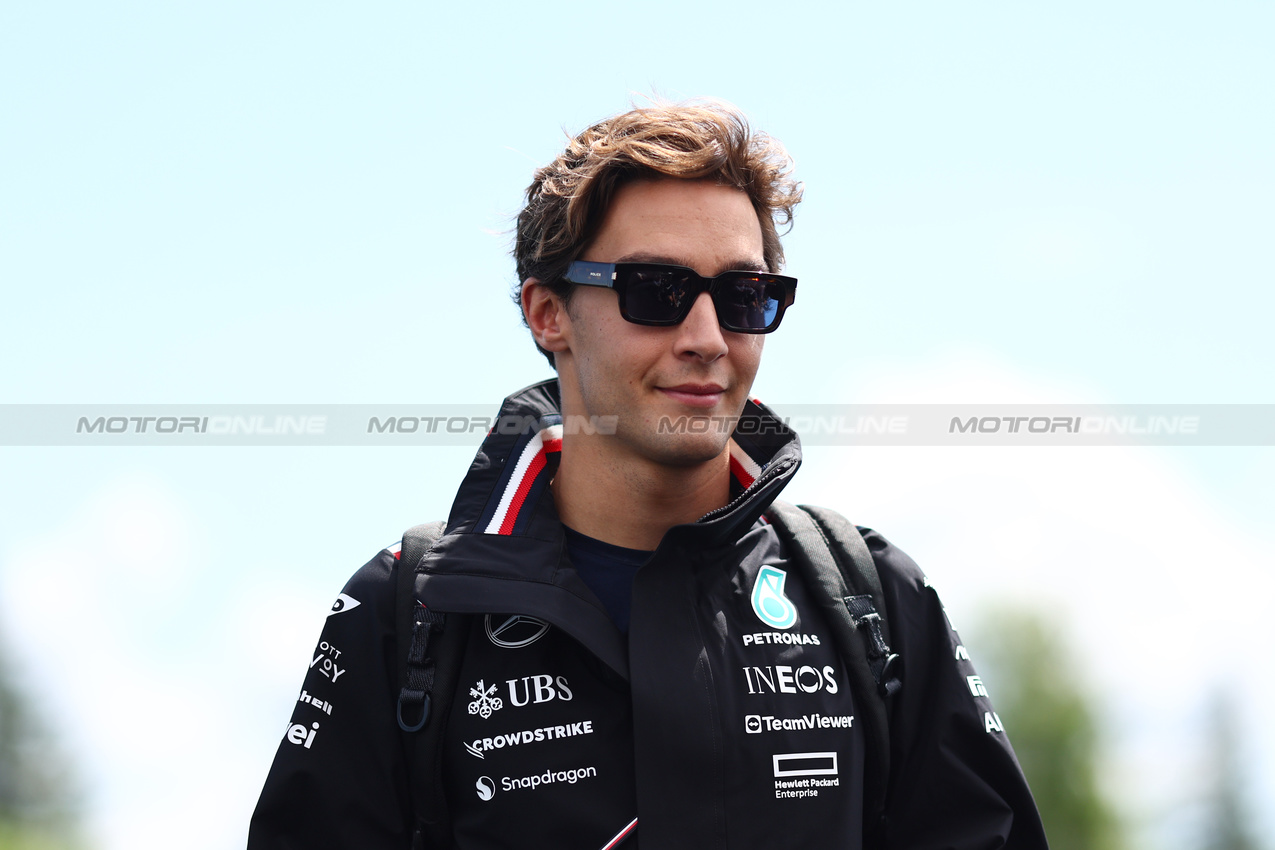 GP CANADA, George Russell (GBR), Mercedes AMG F1 
07.06.2024. Formula 1 World Championship, Rd 9, Canadian Grand Prix, Montreal, Canada, Practice Day.
- www.xpbimages.com, EMail: requests@xpbimages.com © Copyright: Charniaux / XPB Images