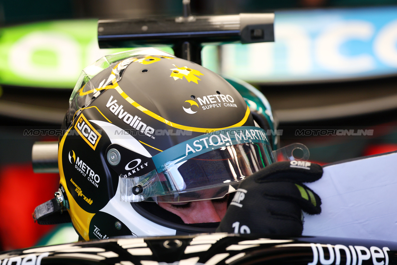 GP CANADA, Lance Stroll (CDN) Aston Martin F1 Team AMR24.

07.06.2024. Formula 1 World Championship, Rd 9, Canadian Grand Prix, Montreal, Canada, Practice Day.

- www.xpbimages.com, EMail: requests@xpbimages.com © Copyright: Batchelor / XPB Images