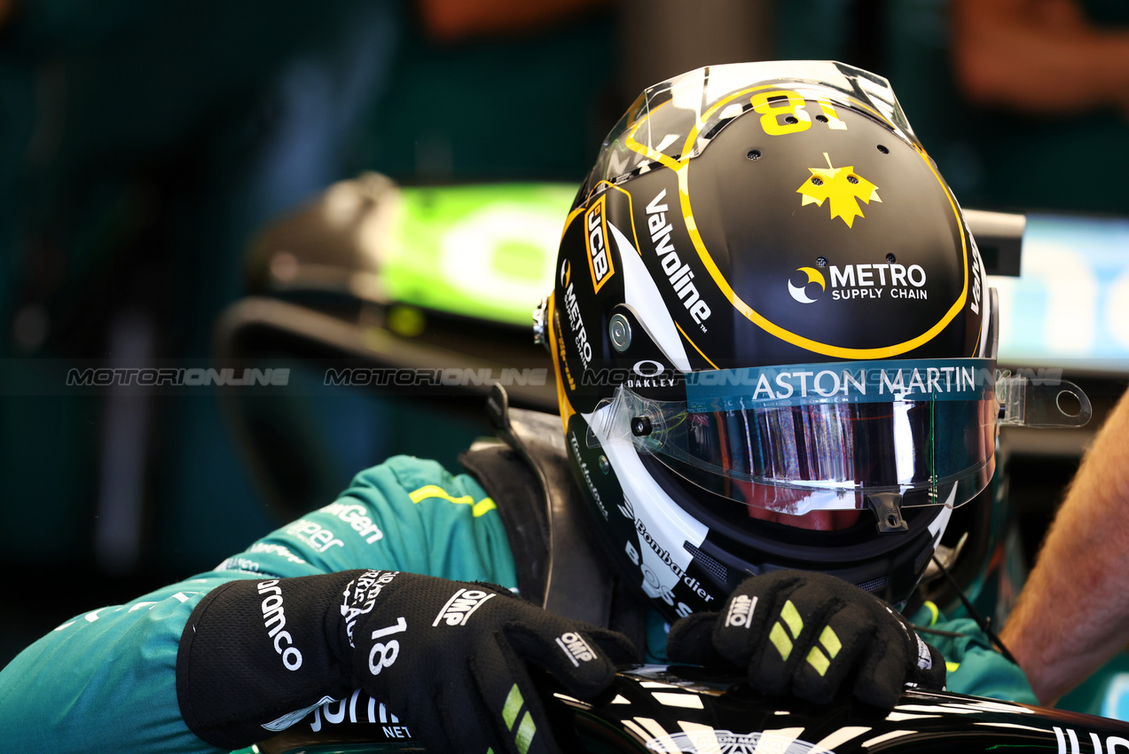 GP CANADA, Lance Stroll (CDN) Aston Martin F1 Team AMR24.

07.06.2024. Formula 1 World Championship, Rd 9, Canadian Grand Prix, Montreal, Canada, Practice Day.

- www.xpbimages.com, EMail: requests@xpbimages.com © Copyright: Batchelor / XPB Images