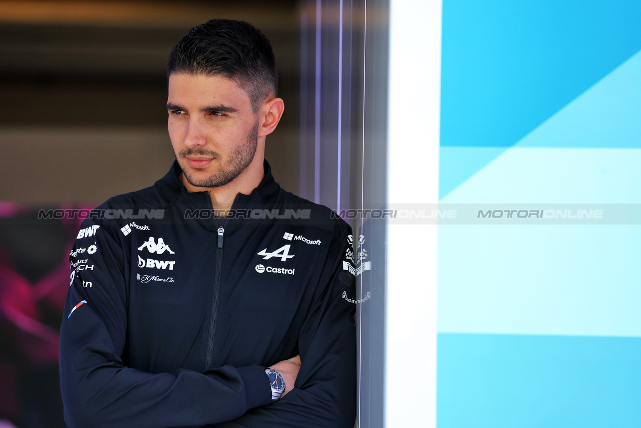 GP CINA, Esteban Ocon (FRA) Alpine F1 Team.

18.04.2024. Formula 1 World Championship, Rd 5, Chinese Grand Prix, Shanghai, China, Preparation Day.

- www.xpbimages.com, EMail: requests@xpbimages.com © Copyright: Rew / XPB Images