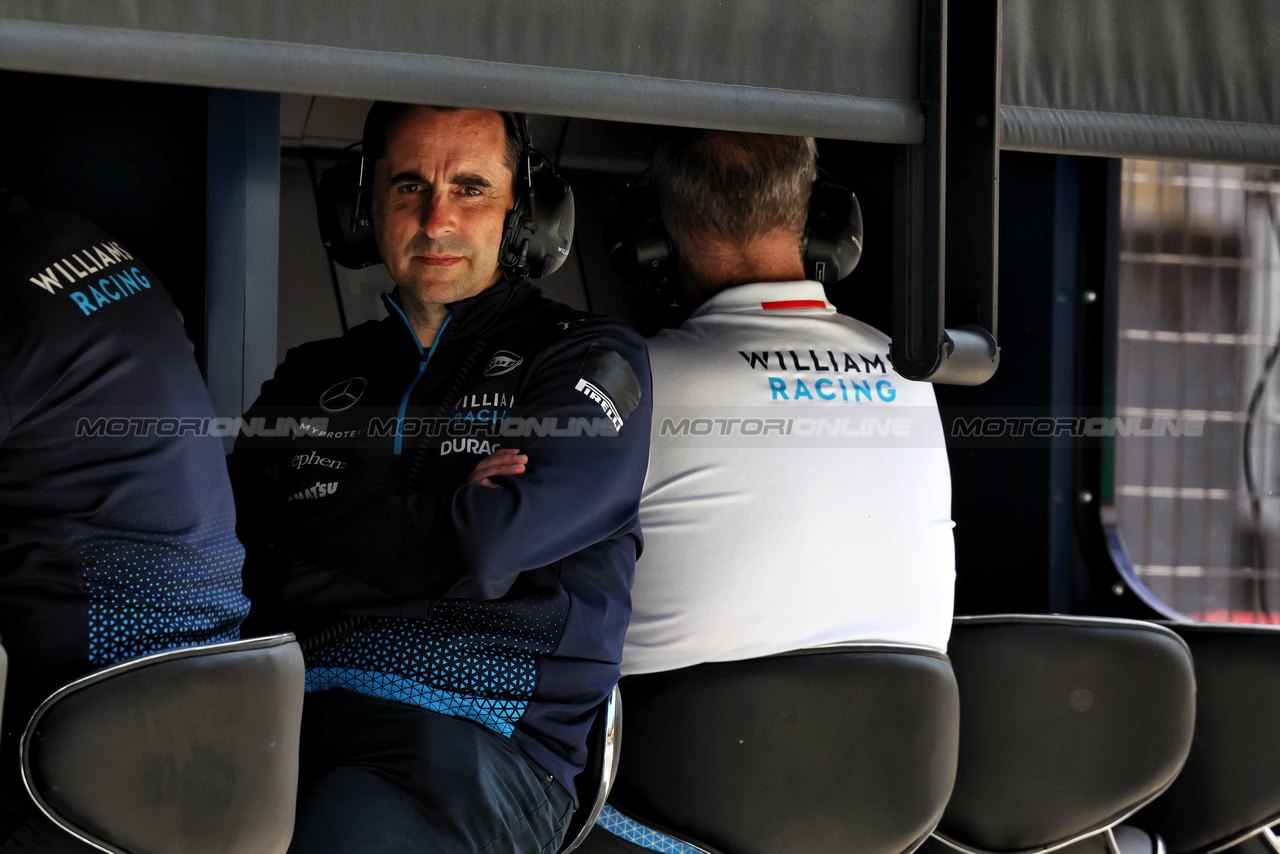GP CINA, Dave Robson (GBR) Williams Racing Head of Vehicle Performance.

18.04.2024. Formula 1 World Championship, Rd 5, Chinese Grand Prix, Shanghai, China, Preparation Day.

- www.xpbimages.com, EMail: requests@xpbimages.com © Copyright: Rew / XPB Images