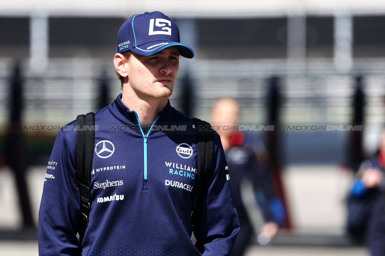 GP CINA, Logan Sargeant (USA) Williams Racing.

18.04.2024. Formula 1 World Championship, Rd 5, Chinese Grand Prix, Shanghai, China, Preparation Day.

- www.xpbimages.com, EMail: requests@xpbimages.com © Copyright: Bearne / XPB Images