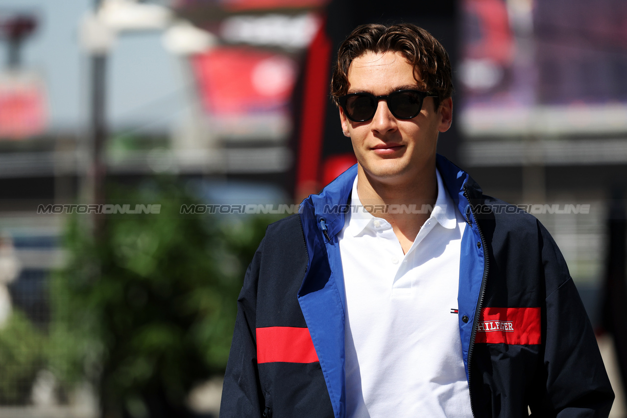 GP CINA, George Russell (GBR) Mercedes AMG F1.

18.04.2024. Formula 1 World Championship, Rd 5, Chinese Grand Prix, Shanghai, China, Preparation Day.

- www.xpbimages.com, EMail: requests@xpbimages.com © Copyright: Bearne / XPB Images
