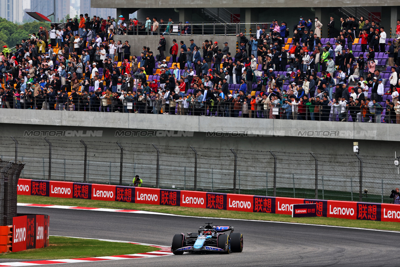 GP CINA, Esteban Ocon (FRA) Alpine F1 Team A524.

20.04.2024. Formula 1 World Championship, Rd 5, Chinese Grand Prix, Shanghai, China, Sprint e Qualifiche Day.

- www.xpbimages.com, EMail: requests@xpbimages.com © Copyright: Batchelor / XPB Images