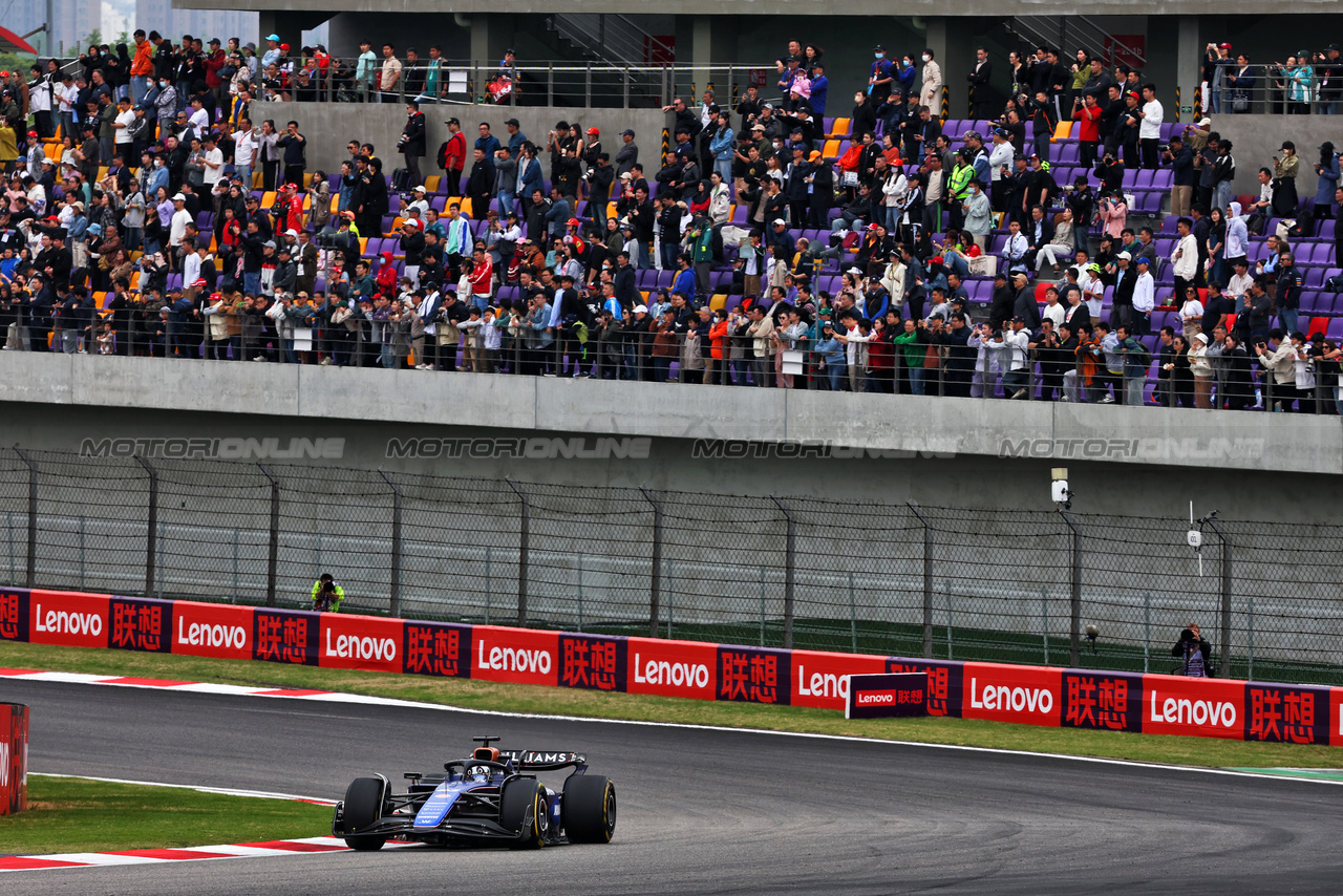 GP CINA, Alexander Albon (THA) Williams Racing FW46.

20.04.2024. Formula 1 World Championship, Rd 5, Chinese Grand Prix, Shanghai, China, Sprint e Qualifiche Day.

- www.xpbimages.com, EMail: requests@xpbimages.com © Copyright: Batchelor / XPB Images